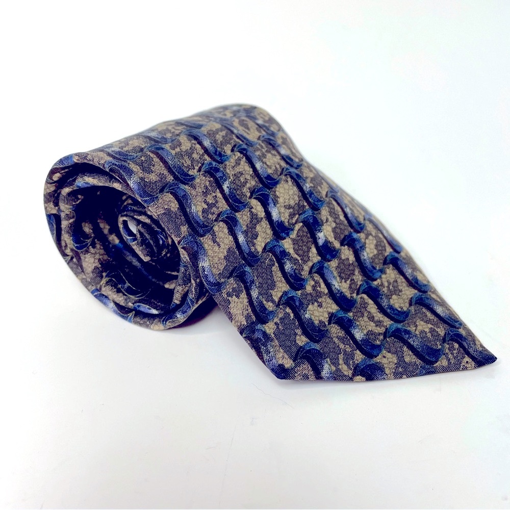 Retro 90s Silk Tie Tie Tiziano Milano 
100% Italian Silk Retro Pattern Suit Tie
